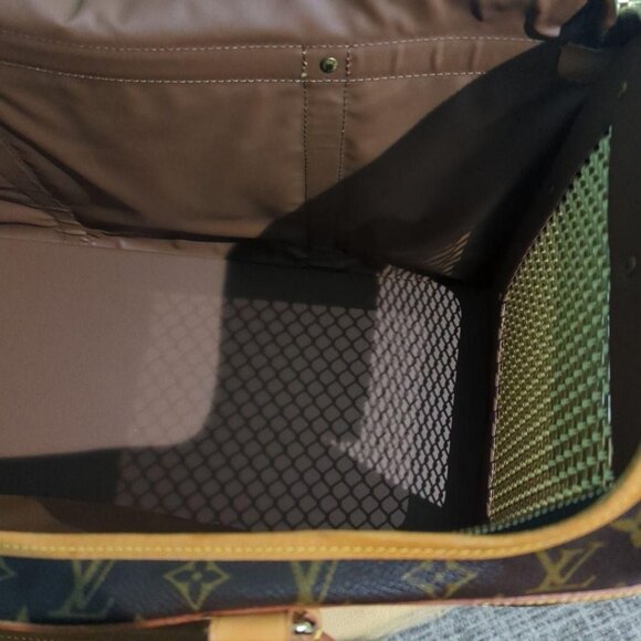 Authentic Louis Vuitton Sac Chien 50 Dog Carrier Monogram Pet Carrier Travel Bag - Picture 10 of 16